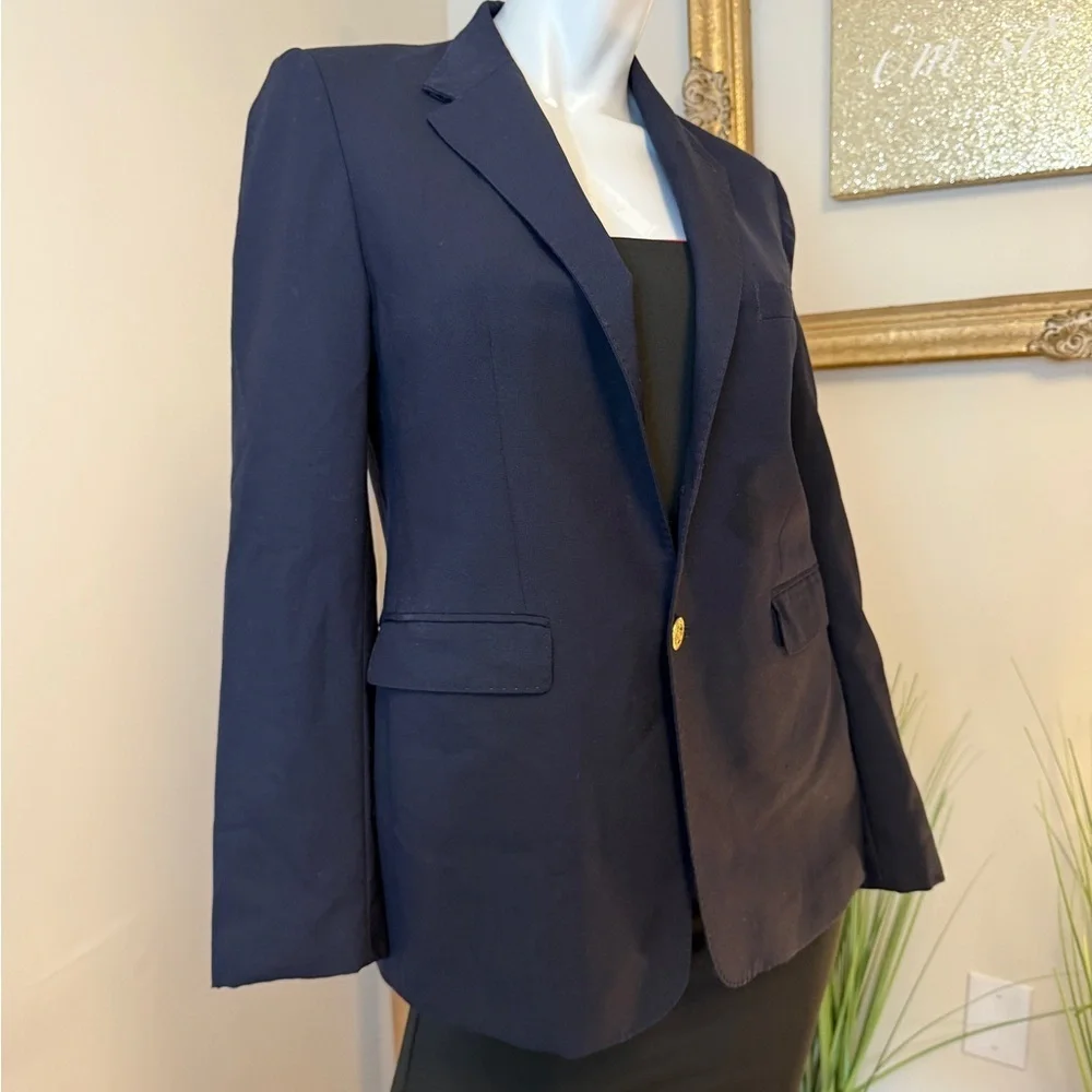 Vineyard Vines Kids' Boathouse Performance Wool Blazer Navy Size 16 EUC